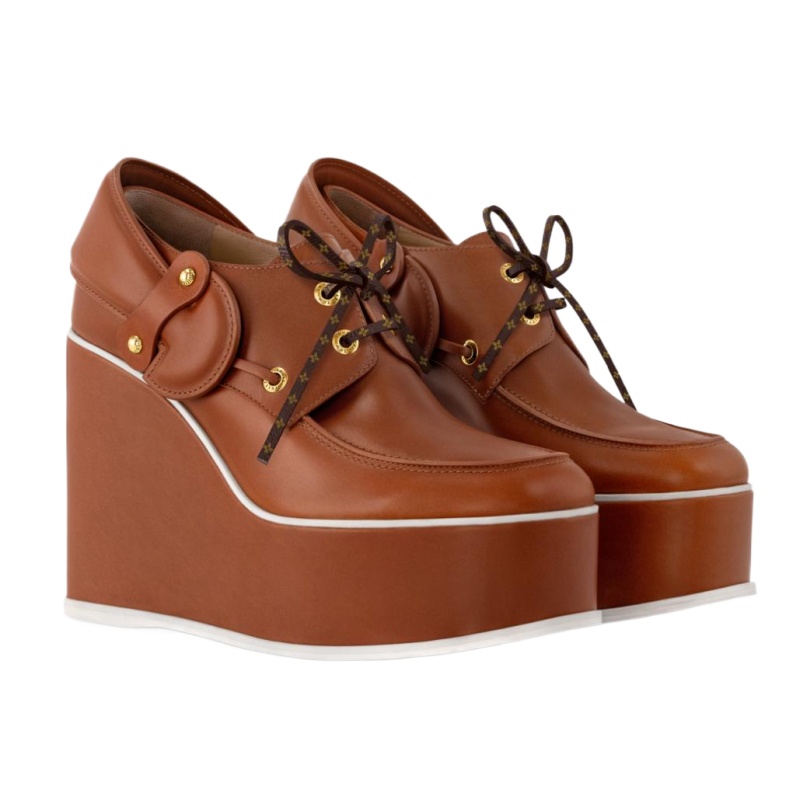Louis Vuitton LV Cove Wedge Boat Shoe - Image 1